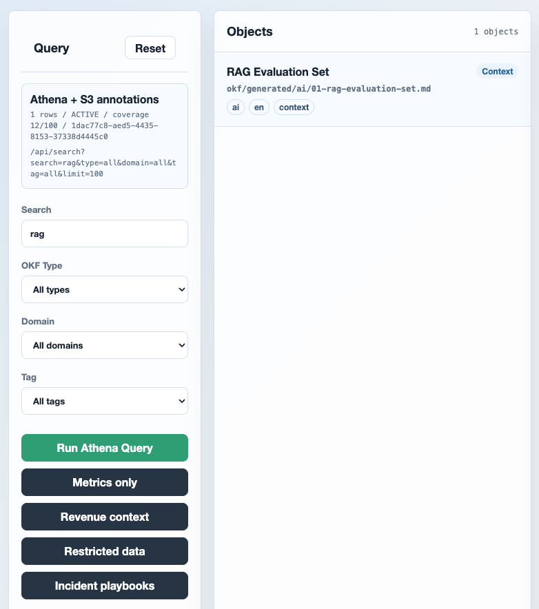 OKF Context Inspector search result